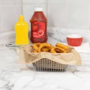 Doublure de panier à collation en papier kraft de qualité supérieure, résistante à la graisse et de qualité alimentaire, pour pizza, pain, biscuits, gâteaux, sandwichs, bonbons - Product Image 2