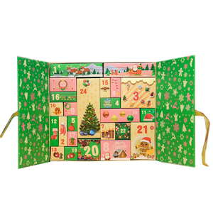 Boîtes cadeaux en carton gris <span class=keywords><strong>de</strong></span> haute qualité, imperméables, portables, personnalisées en gros, fermeture magnétique, <span class=keywords><strong>calendrier</strong></span> <span class=keywords><strong>de</strong></span> <span class=keywords><strong>l</strong></span>'<span class=keywords><strong>avent</strong></span> <span class=keywords><strong>de</strong></span> Noë<span class=keywords><strong>l</strong></span> - Product Image 1
