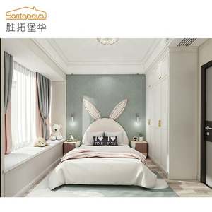 Ensemble de chambre d'enfant Santopova avec tête de lit en forme de lapin, décoration de chambre d'enfant de style nordique - Product Image 2