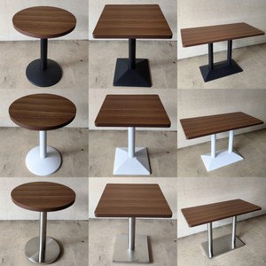 <span class=keywords><strong>Table</strong></span> à manger carrée en bois massif multi-niveaux pour usage commercial, idéale pour les salons de thé, les cafés, les snack-bars, les restaurants de nouilles - Design moderne - Product Image 4
