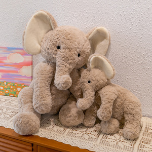Jouets en peluche d'éléphant, animaux en peluche doux, poupée d'éléphant apaisante, jouets pour bébés, joli cadeau d'anniversaire pour les enfants, les filles, décoration de la maison - Product Image 1