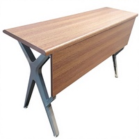 Tables de conférence longues en PVC, modernes et minimalistes, librement combinables, avec chaises pour la formation des employés, bureau, salle d'étude, bureaux doubles