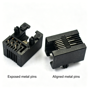 Rj11 95001-6 <span class=keywords><strong>P6c</strong></span> USB Rj12 Telefonbuchse 90 Grad 6-poliger Modularer Steckverbinder (5) - Product Image 1