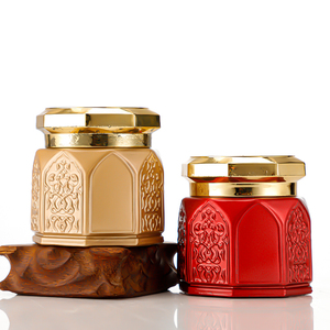 Dubai nghệ tây 150ml lọ thủy tinh có nắp đậy Rỗng Mỹ phẩm bao bì container Blush Vàng nắp thủy tinh kín có thể - Product Image 2