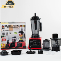 Robot culinaire électrique multifonction 6-en-1 OEM/ODM Bardefu, mixeur-broyeur-presse-agrumes commercial et domestique 3-en-1, capacité 3L, puissance 9500W