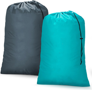 Wholesale <b>Extra</b> <b>Large</b> <b>Printed</b> Rip-stop Travel Dirty Clothes Machine Washable Polyester Foldable Laundry Bag Drawstring Zipper - Product Image 1