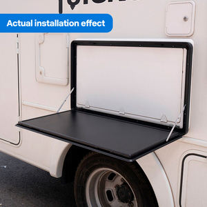 <span class=keywords><strong>Table</strong></span> <span class=keywords><strong>pliante</strong></span> <span class=keywords><strong>pour</strong></span> <span class=keywords><strong>camping</strong></span>-<span class=keywords><strong>car</strong></span> 800*450mm, verrouillable, noire, <span class=keywords><strong>pour</strong></span> pique-nique extérieur, montage mural - Product Image 2