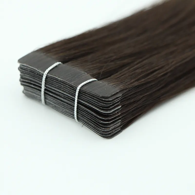Da màu xám 22 inch vô hình bất Nguyên 100 tóc Trinh Nữ băng trong sợi ngang con người Remy sản phẩm cho phần mở rộng tóc