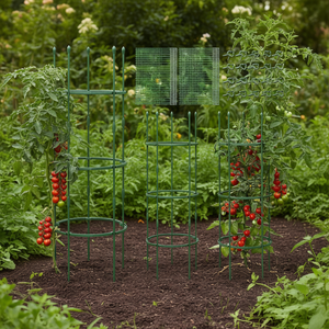 Soportes altos de 40 a 60 pulgadas para plantas de jardín con clips y ataduras para vegetales - Product Image 2