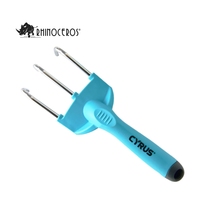 Coronavirus — outils de jardinage 3 pièces, manche en PP bleu, pour bricolage de jardin à domicile, coffret cadeau pour les plantes