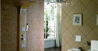 Robinet de mélange multifonctionnel à cascade 4 voies, robinet de commande en laiton, panneau de douche, robinet