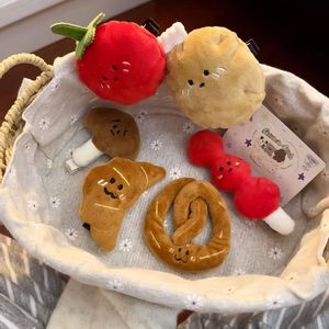 Barrettes à cheveux en peluche Kawaii en forme de nourriture de boulangerie, mignonnes, moelleuses, motif <span class=keywords><strong>tomate</strong></span> et champignon, pour filles, accessoire capillaire quotidien, cadeau - Product Image 5