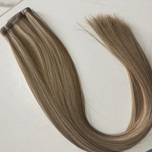 Extensiones de Cabello PU Weft P6/22, Cabello Humano Ruso Negro Natural, Doble Trama Delgada, Invisibles, Duraderas, Para Salón - Product Image 6