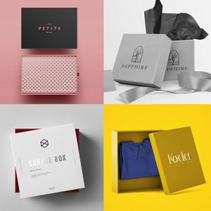 Boîte cadeau personnalisée Noël, couvercle d'emballage en papier pour cadeau de décoration et boîte de base avec ruban, boîte en carton de rangement/ - Product Image 3