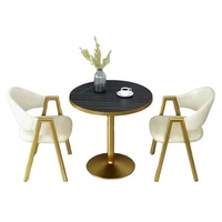 Ensemble Table à Manger 2 Places de Luxe Moderne en Bois MDF pour Maison ou Hôtel, Mobilier de Repas Très Vendu