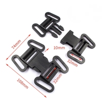 Boucle de remplacement pour poussette, ceinture de sécurité en plastique, harnais 5 points, boucle à dégagement rapide 3 voies pour poussette et chaise haute