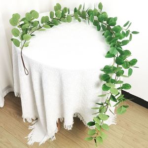 Guirlande d'olive artificielle rotin <span class=keywords><strong>plante</strong></span> verte tenture murale pour accessoires de photographie maison Table à manger décoration en soie en gros - Product Image 2