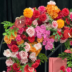 ลูกบอลดอกไม้ประดิษฐ์วางตรงกลางโต๊ะสำหรับงานแต่งงานลูกบอลดอกไม้สีขาว Phalaenopsis - Product Image 4