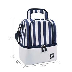 Bolsa Térmica OEM de Doble Capa, Personalizada, Impermeable, Bolso de Mano para Mujer, Fábrica de Origen, Bolsa Térmica Aislada, Portátil, para Almuerzo, Picnic y Viajes - Product Image 4