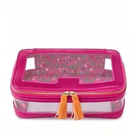 Sac de rangement MAHJ Mahjong avec fenêtre transparente en PVC, beau et pratique, le dernier modèle de sac de rangement