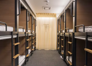 Usine JZD <span class=keywords><strong>Japon</strong></span> <span class=keywords><strong>Capsule</strong></span> Lits d'<span class=keywords><strong>hôtel</strong></span> Lits modulaires à deux étages Lit superposé en métal et acier - Product Image 3