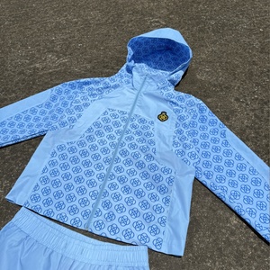 Custom <b>Men</b> Polyester Zipper Windbreaker <b>Jacket</b> and Nylon <b>Track</b> Pants Set Jogging Suit Lightweight Design Windbreaker Tracksuit - Product Image 2