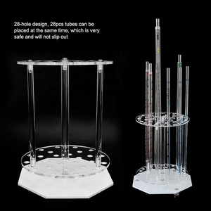 Soporte para pipetas, soporte para tubos de ensayo, soporte para pipetas de laboratorio con 28 orificios, acrílico, para estudiantes y profesores, para laboratorio químico - Product Image 4