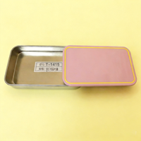 Boîte d'emballage en métal miniature avec couvercle coulissant personnalisé avec logo d'usine professionnelle pour les collations et les récompenses des enfants