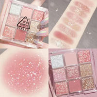 Vente en gros nouvelle palette d'ombres à paupières en métal de maquillage élégant personnalisé emballage de marque privée 9 couleurs de fard à paupières