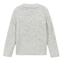 Pull en maille ouverte 100 % coton personnalisé pour homme, col Johnny, 12GG, à rayures verticales pointelle, avec logo – Vente en gros