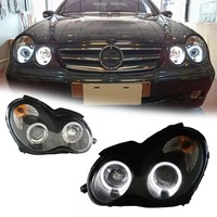 Feux avant HETOP W203 2000-2007 Classe C X203 DRL LED Mise à niveau Clignotant Feux avant Modifiés Assemblage Accessoires de signalisation pour Benz