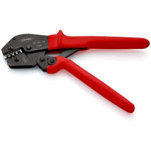 Pince à sertir KNIPEX 97 52 04, également adaptée à une utilisation à deux mains, avec revêtement plastique antidérapant, finition polie, 250 mm - Product Image 2