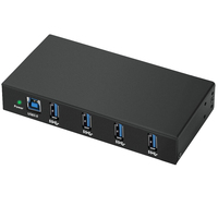 Hub USB 3.0 4 ports en métal, adaptateur secteur 36W, transfert haute vitesse USB-A pour ordinateurs/portables/imprimantes/appareils photo, chargeur