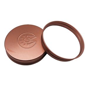 प्लास्टिक की बोतल के लिए 63 मिमी कस्टम उठाया लोगो एल्यूमीनियम स्क्रू कैप - Product Image 5