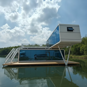 Casa Prefabricada <span class=keywords><strong>de</strong></span> Acero Luban, Ecológica, con Energía Solar, Villa Móvil con 2 Dormitorios, Diseño Moderno <span class=keywords><strong>para</strong></span> Uso en Hoteles al Aire Libre - Product Image 2