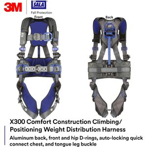 DBI-SALA Comfort Construction <b>Weight</b> Distribution Safety Harness Full Body With Back D-Ring For Climbing Positioning - Product Image 2