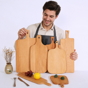 Planche à découper de <span class=keywords><strong>cuisine</strong></span> double face en bois de hêtre naturel, écologique, personnalisable, multifonctionnelle, vente en gros - Product Image 1