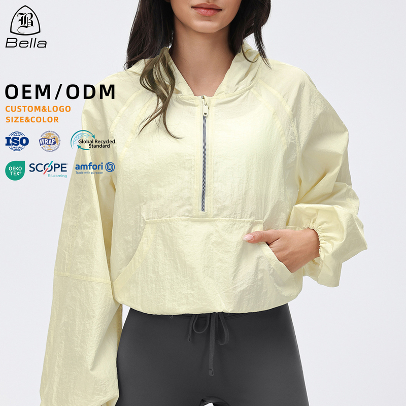 Custom Windbreaker Stand up Collar Zipper