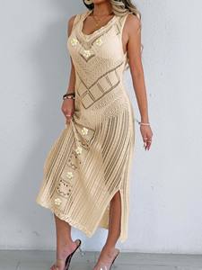 2025 Sexy mujer volante Bikini Cove Up sólido señora Correa largo playa vestido femenino sin mangas brasileño traje de baño encubrimientos - Product Image 4