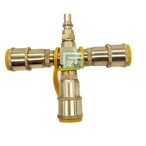 1 4 Inch Copper Air Hose <b>Quick</b> <b>Connector</b> Fitting For RV Replacement Repair Universal Fit - Product Image 2