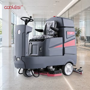 Ride-On Industrial 24V Core Motor Pump New Double Brush <b>Floor</b> Scrubber Dryer for Cleaning Warehouse Tiles - Product Image 2