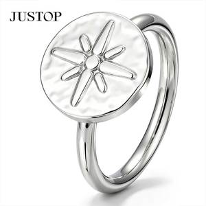 JUSTOP 925 Silver Plated <b>Plain</b> Band <b>Ring</b> Classic Unisex Wedding Jewelry Fashion <b>Rings</b> - Product Image 2