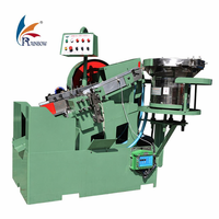 Rouleuse de filetage M5 haute vitesse avec matrices, machines de filetage à matrices plates entièrement automatiques