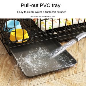 Jaula Rectangular Pequeña para Perros, de Alambre de Hierro, Plegable, sin Instalación, para Interiores y Exteriores, para Perros, Gatos, Conejos - Product Image 3