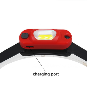 Lampe frontale COB fine avec module lumineux pivotant et bande réglable souple pour les tâches de proximité, la course à pied, le camping, la réparation - Product Image 6