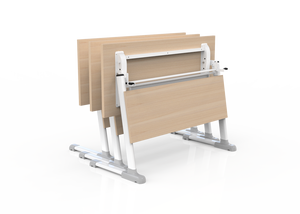 โต๊ะฝึกทำจากเหล็กร่วมสมัยพับได้กันลื่นปรับได้เฟอร์นิเจอร์แล็ปท็อปทันสมัยบ้านสำนักงานเปลี่ยนแปลงได้ - Product Image 4