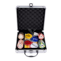 YH 100 pièces jetons de poker en céramique 10g 39mm jeu de jetons de poker de divertissement dénomination