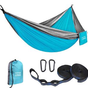 हल्के फोल्डेबल आंसू प्रतिरोधी पैराशूट नायलॉन शिविर हाइकिंग पोर्टेबल आउटडोर हैममॉक 200-300 किलोग्राम भार क्षमता सभी मौसमों - Product Image 4