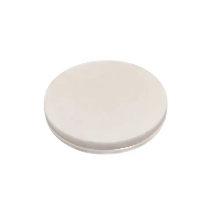 High Performance Customize Zirconium Round Yttria Stabilized Zirconia Ceramic Plate Parts Zirconia Ceramic