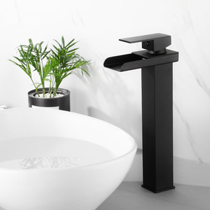 Pour mitigeur d'eau de salle de bain et de toilette Robinet de salle de bain Robinet de lavabo à poignée Aifol Robinet cascade en acier inoxydable bon marché - Product Image 2